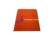 L'écran de extraction de polyuréthane de vibration lambrisse la taille adaptée aux besoins du client par couleur orange