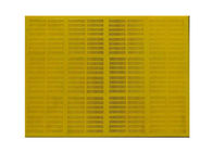 Vibration en caoutchouc Mesh Screen 20 de polyuréthane | 80 millimètres d'épaisseur de couleur de jaune