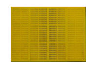 Vibration en caoutchouc Mesh Screen 20 de polyuréthane | 80 millimètres d'épaisseur de couleur de jaune