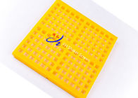 panneaux vibrants d'écran d'exploitation de tamis à mailles de polyuréthane de 300x1000mm en jaune